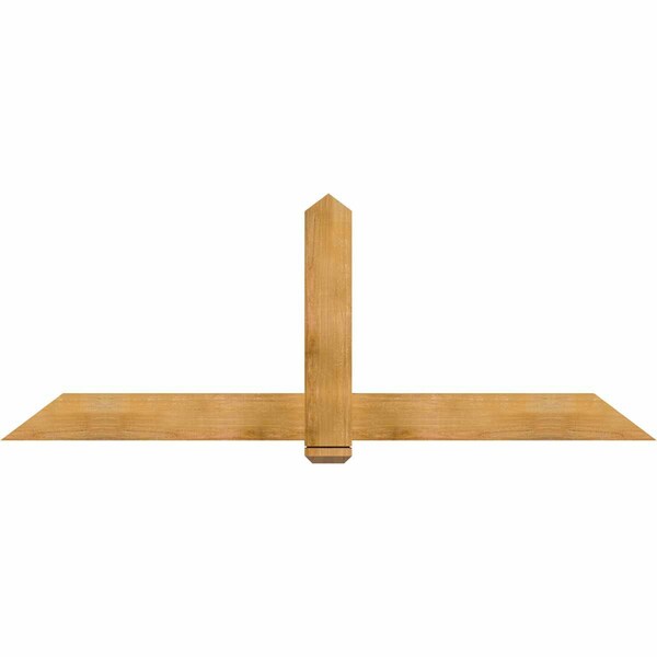 Ekena Millwork Eugene Rough Sawn Timber Gable Bracket, Western Red Cedar, 84"W x 31"H x 2"D x 6"F, 9/12 Pitch GBW084X31X0206EUG00RWR - main